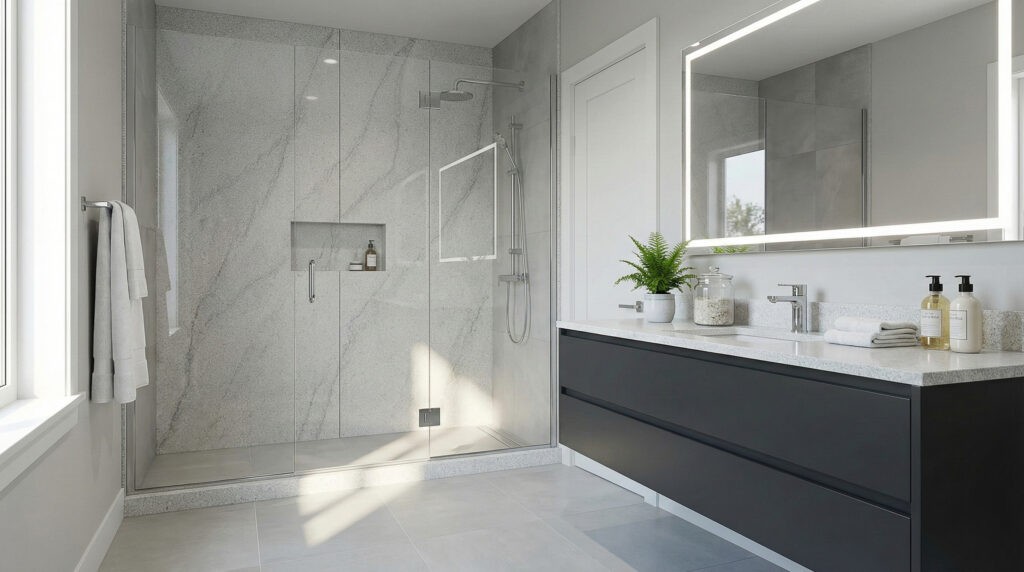 ENLIGHTEN BATHROOM COUNTERTOPS AND CLADDING