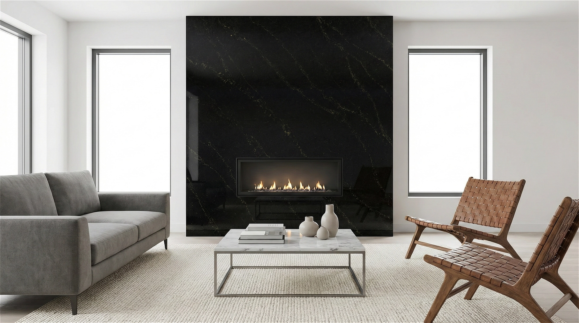 San Felipe Living Room Fireplace